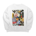 はむせいがわのコラージュ Big Crew Neck Sweatshirt