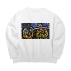 jackmaxの魔除けマッチョ Big Crew Neck Sweatshirt