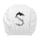 SHACHIKOのシャチ子 Big Crew Neck Sweatshirt