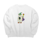 hi7kosatoの魔女っ子くま Big Crew Neck Sweatshirt