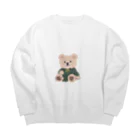 ほんのり偉そうなクマのほんのり偉そうなクマさん Big Crew Neck Sweatshirt