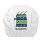 ヒロシオーバーダイブのランニング デッド Big Crew Neck Sweatshirt