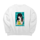 わーんのもにもにがーる Big Crew Neck Sweatshirt