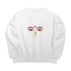 IZANAMI by Akane YabushitaのWisdom Eyes（ブッダの瞳） Big Crew Neck Sweatshirt