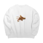 ザン活.comアイテムショップのZANGI ✕ HOKKAIDO？ Big Crew Neck Sweatshirt