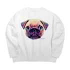ジュノの秘密のアトリエのパグ／Juno Big Crew Neck Sweatshirt