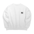 noisie_jpの【N】イニシャル × Be a noise. Big Crew Neck Sweatshirt