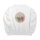 一兎風タウの ー迎春ー双子のうさぎちゃん Big Crew Neck Sweatshirt