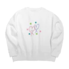 momo-tenのハート＆ハート Big Crew Neck Sweatshirt