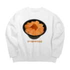 脂身通信Ｚのサーモンいくら丼_230103 Big Crew Neck Sweatshirt