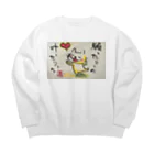 KIYOKA88WONDERLANDの願ったりーの叶ったりーの　ねこちゃん Big Crew Neck Sweatshirt