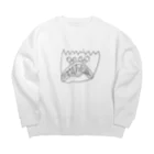 ゆきほの切り売りくん Big Crew Neck Sweatshirt