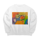 ムスメアートのOil art 2 Big Crew Neck Sweatshirt