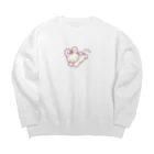 ようなぴしょっぴんぐまーとのうさぴょんみかん Big Crew Neck Sweatshirt