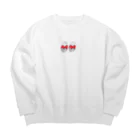 路地裏のくま×くま(赤Tシャツ) Big Crew Neck Sweatshirt