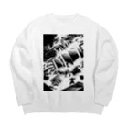 iwakunikogyoの鉄神03 Big Crew Neck Sweatshirt