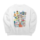 milkchaiのstationery Big Crew Neck Sweatshirt