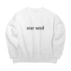 starseedのシンプル　star seed デザイン ビッグシルエットスウェット