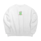 ぱ！のふわふわねこ クリームソーダ Big Crew Neck Sweatshirt