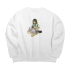 AKZの幸福な女 Big Crew Neck Sweatshirt