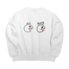 むちまろ🤪🐧のびおんくん Big Crew Neck Sweatshirt