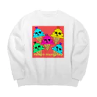 Future Starry Skyのソフトクリーム🍦 Big Crew Neck Sweatshirt