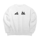 Jackalope Houseの忍者スリスリくん&忍者ッカロープ Big Crew Neck Sweatshirt