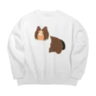 Kotetsu diary(SUZURI店)のゆるゆるシェルティ Big Crew Neck Sweatshirt