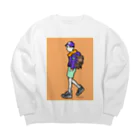 大学生'sの大学生君 Big Crew Neck Sweatshirt