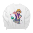 エナ学購買部のアイドルシリーズ:なかいちゃん Big Crew Neck Sweatshirt