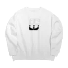 hamuevoの86白×クロ Big Crew Neck Sweatshirt