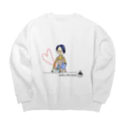 ..EMMAの珈琲の店もっく×EMMAコラボアイテム Big Crew Neck Sweatshirt