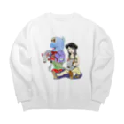 有明ガタァ商会のガタリナとワラスボ Big Crew Neck Sweatshirt