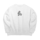 whiterabbit2010のうさぎ　サイアミーズスモークパール Big Crew Neck Sweatshirt