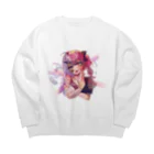 みとは先生の醜形恐怖症 Big Crew Neck Sweatshirt