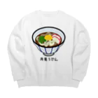 脂身通信Ｚの月見うどん♪230210 Big Crew Neck Sweatshirt