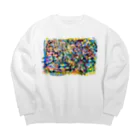 mikoのはみ出しモンスター Big Crew Neck Sweatshirt