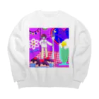 パッパラパーティのまじかるすいーと Big Crew Neck Sweatshirt