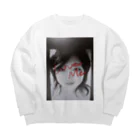 iyasinceのヒーリングふるもんてぃ自然に若返る Big Crew Neck Sweatshirt