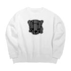 みつまめこshopのストライプ犬 Big Crew Neck Sweatshirt