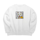 N's Creationのネコ、衝撃を受ける。 Big Crew Neck Sweatshirt