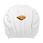 メシテロタイプ（飯テロTシャツブランド）のハニーバター Big Crew Neck Sweatshirt