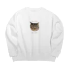 nyanmochi_lifeのNO CAT NO LIFE Big Crew Neck Sweatshirt