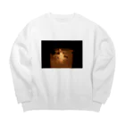 fu_candleの儚世の灯火 Big Crew Neck Sweatshirt