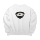 メシテロタイプ（飯テロTシャツブランド）のおかゆ Big Crew Neck Sweatshirt