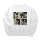 【お店】ボーダーコリーのモクの仲良し Big Crew Neck Sweatshirt