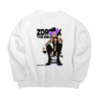 rabbit hole mansionのZDROCK THE SMUGGLER Big Crew Neck Sweatshirt