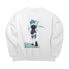 スライムバケツ店の有馬千草ママ冷音ちゃん（右手異空間B） Big Crew Neck Sweatshirt