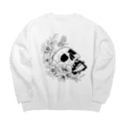 キッチンファラオのドクロフラワー Big Crew Neck Sweatshirt