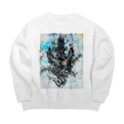 Mujo_uのブクブク Big Crew Neck Sweatshirt